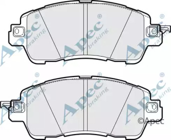APEC BRAKING pad2082 -  Комплект тормозных колодок, дисковый тормоз